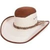 Open Crown Palm Cowboy Hat With Leather By Stone Hats MENS