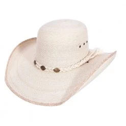 Sahuayo Open Crown Palm Leaf Cowboy Hat By Stone Hats MENS