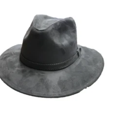 Diego's Ladies Black Stone Suede Fedora