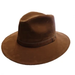 Diego's Ladies Black Stone Suede Fedora