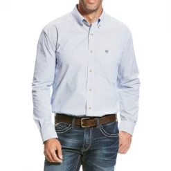 MENS Ariat Men's Pro Series Dayne Mini Stripe Shirt - True Blue