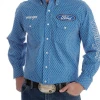 Wrangler Men's Ford Logo Long Sleeve Shirt MENS