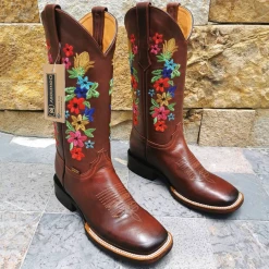 Abolengo Sevilla Flowered Cowgirl Boots