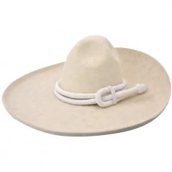 Charreria Sombrero Charro Pelo De Conejo Beige