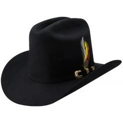 MENS Tombstone Black Cowboy Felt Hat