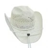 White Cowgirl Straw Hat By Stone Hats WOMENS