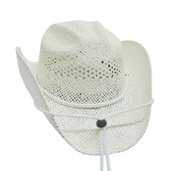 White Cowgirl Straw Hat By Stone Hats WOMENS