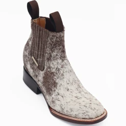 Abolengo Hair-On Hide Ankle Boots