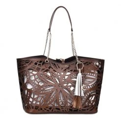 Cuadra Women's Woven Leather Tote
