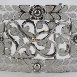 Hand-Made MENS Charro 4 Flower Design Buckle