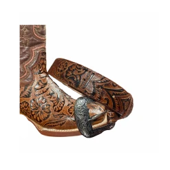 Tanner Mark Boots Tooled Print Cowgirl Belt