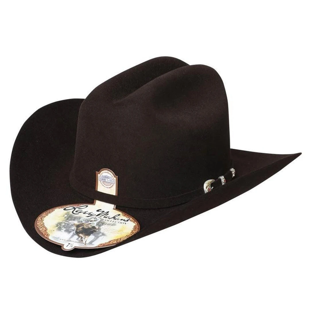 Larry Mahan 6x Real Brown Felt Hat Larry Mahan 6x Real Brown Felt Hat