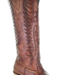 WOMENS Corral Women's Cognac Embroidery Western Tall Boot